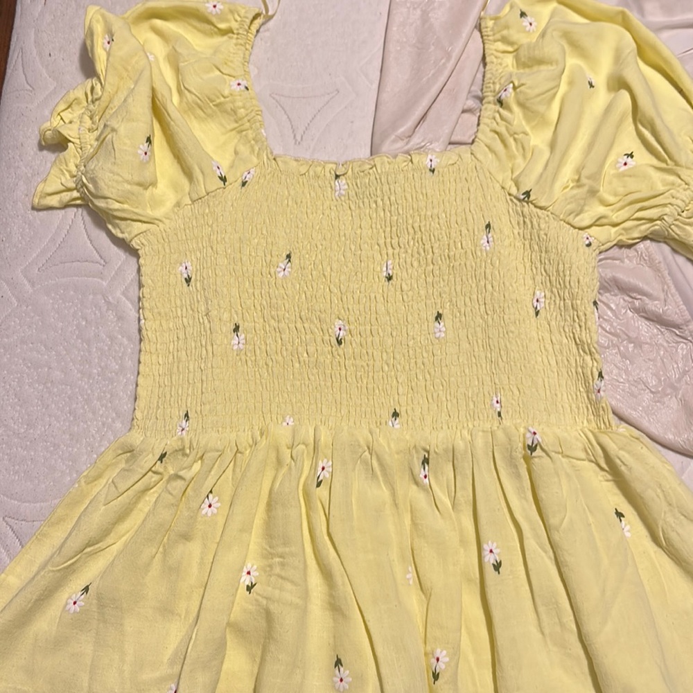 Yellow floral top